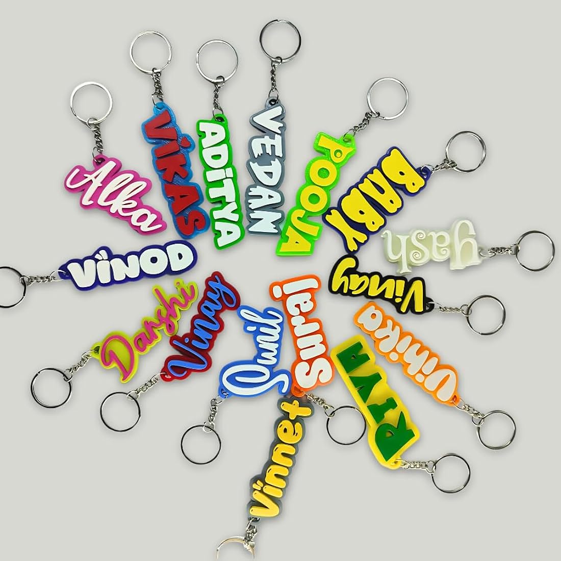 Personalized Name Keychains 