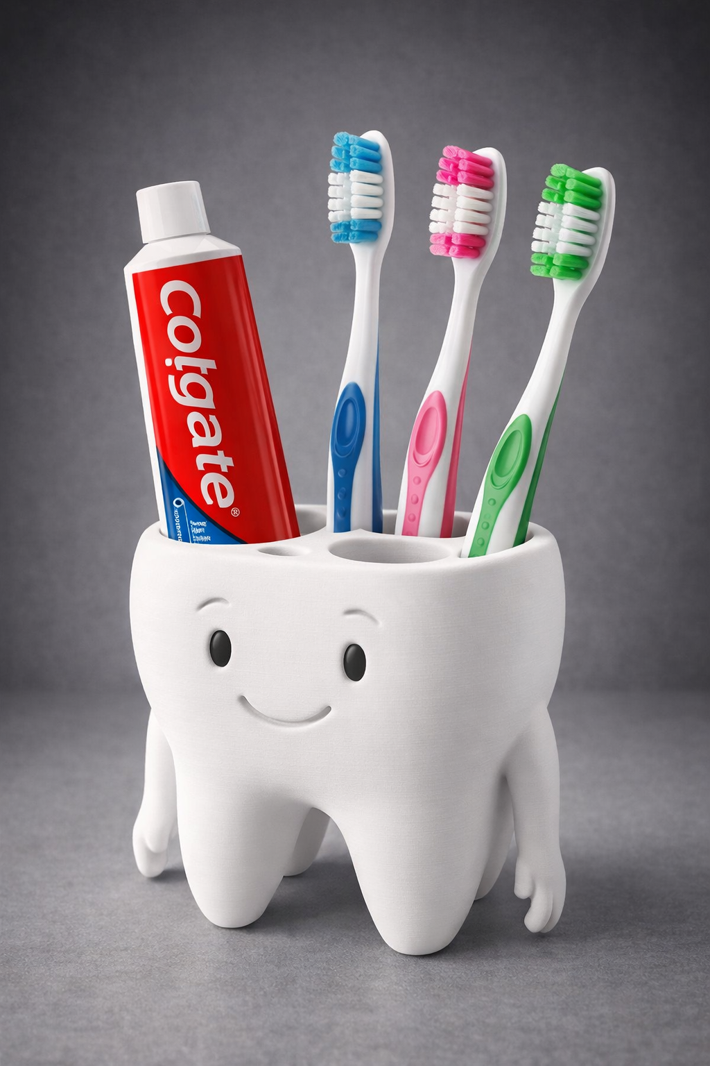 Tooth-Shaped Toothbrush Holder