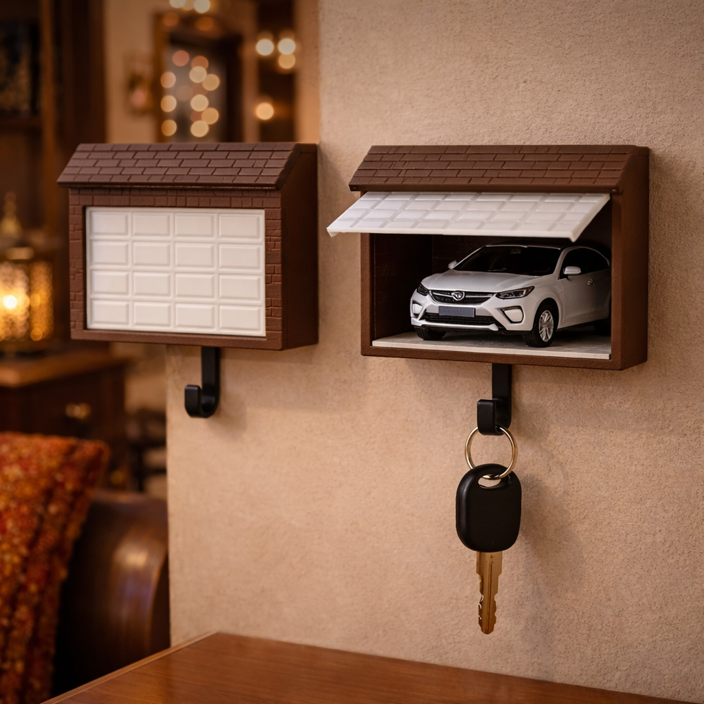Miniature Garage Key Holder