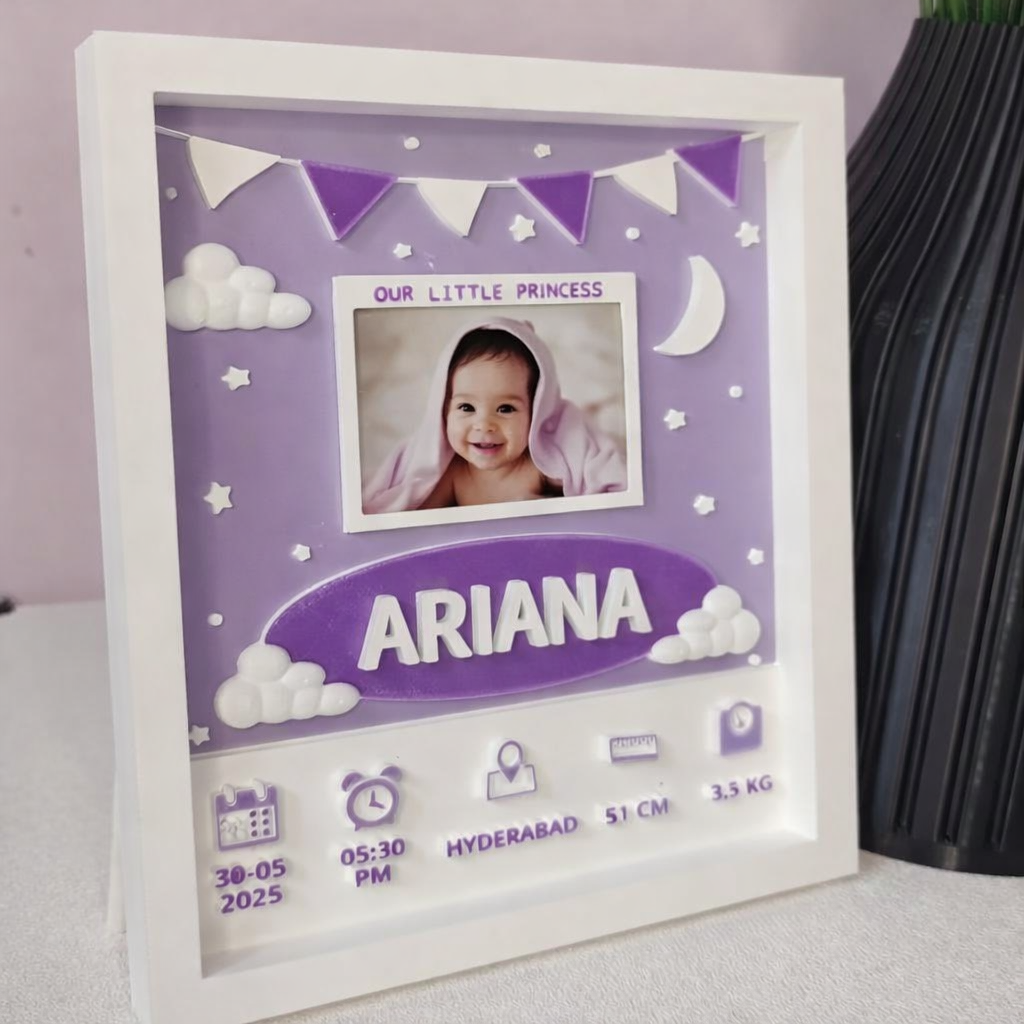 Personalized Baby Birth Frame