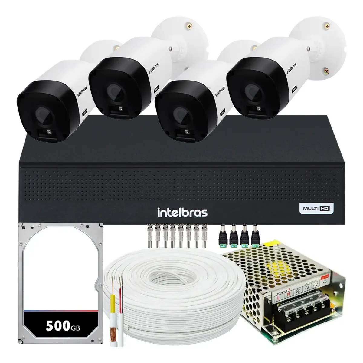 Kit CFTV Intelbras  4 câmeras 