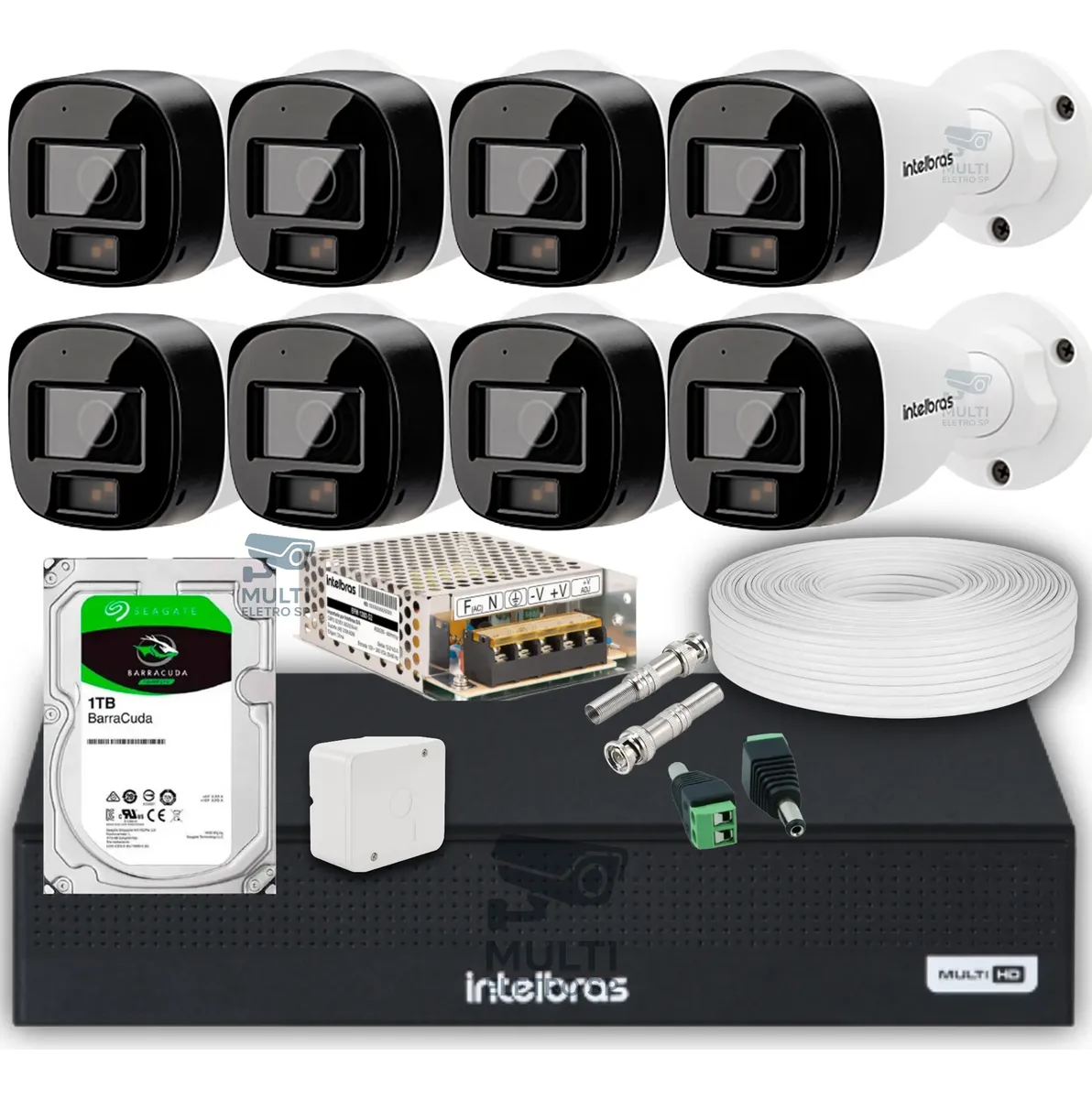 Kit CFTV Intelbras 8 câmeras
