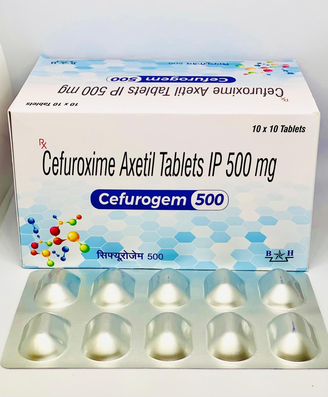 Cefuroxime Axetil Tablets IP 500 mg
