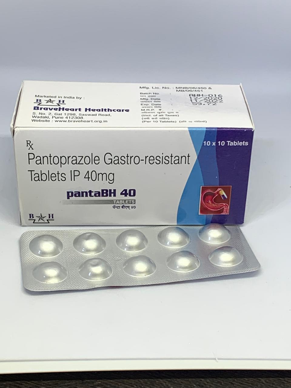 Pantoprazole Gastro-resistant Tablets 40mg