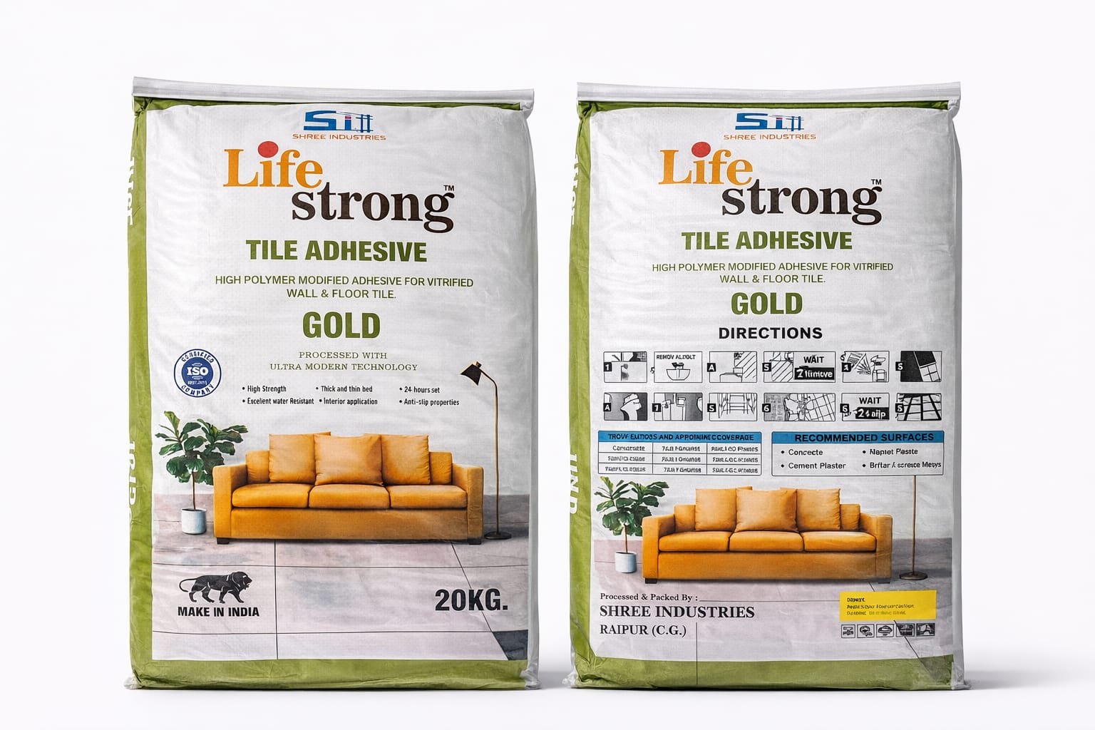Lifestrong Tile Adhesive Gold 20kg