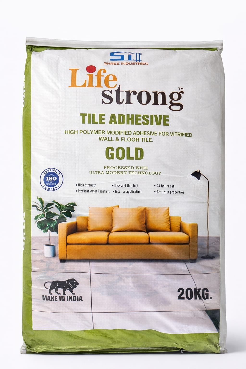 Lifestrong Tile Adhesive Gold 20kg