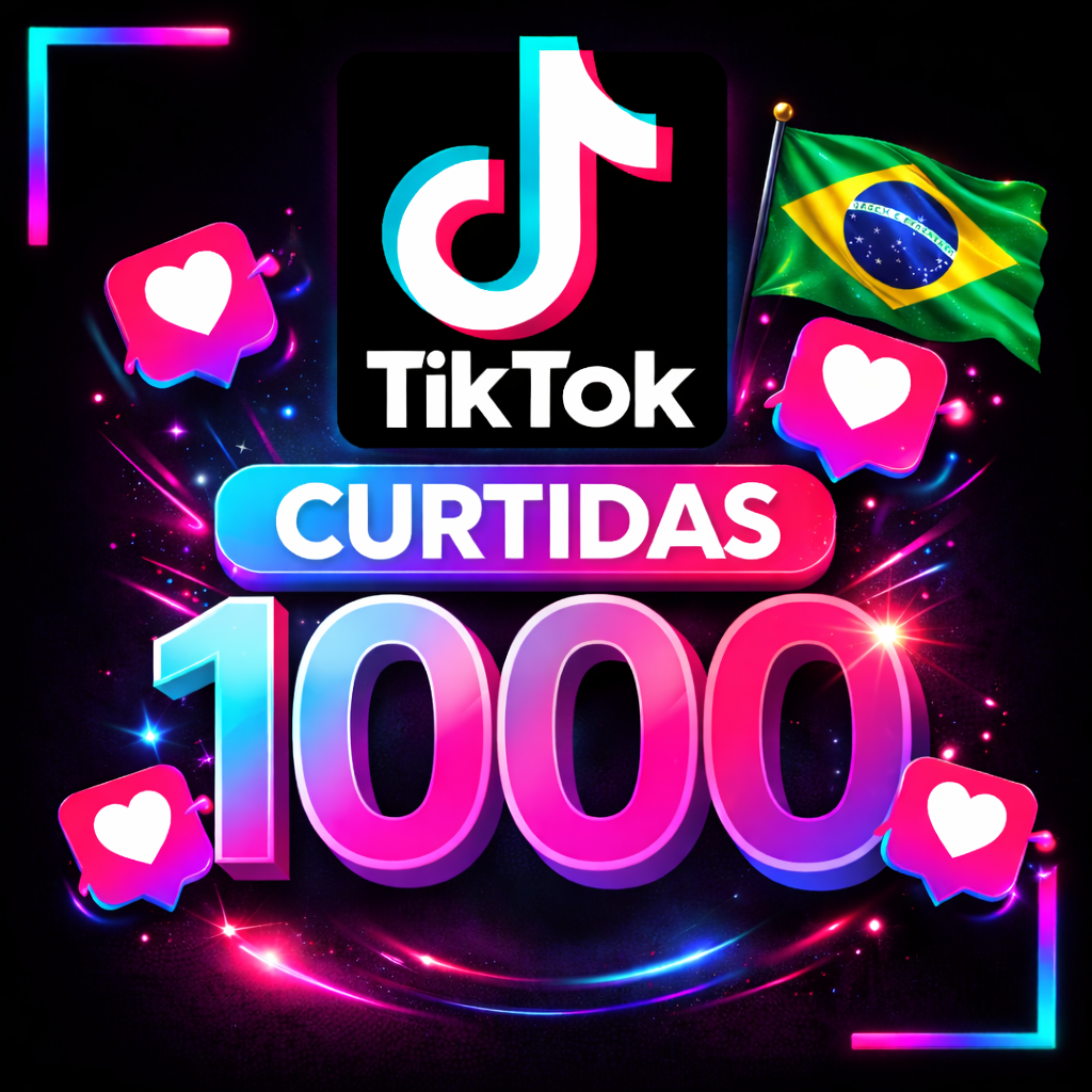 1.000 Curtidas Brasileiras TikTok 