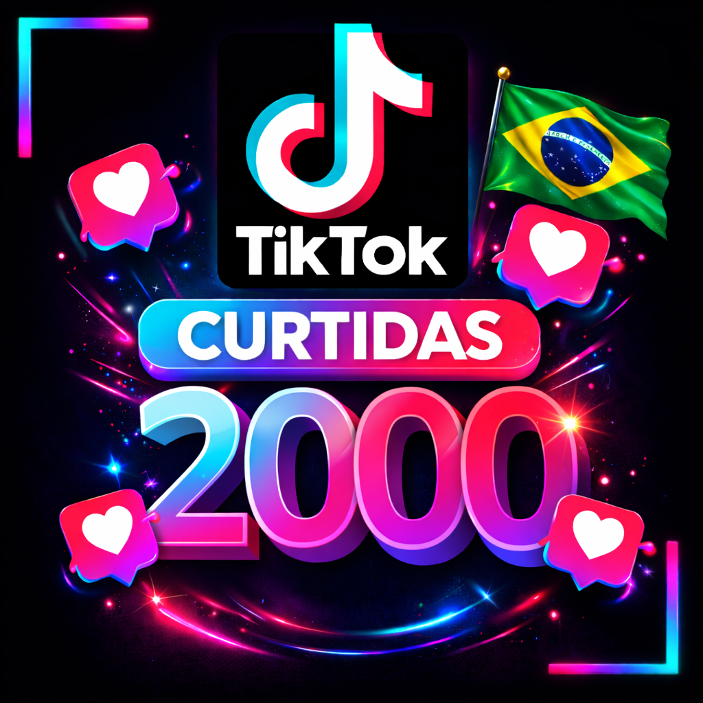 2.000 Curtidas Brasileiras TikTok