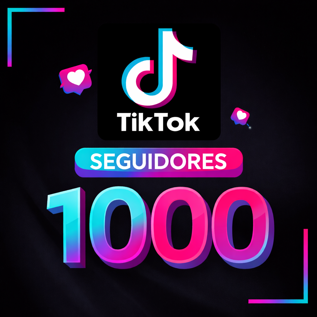 1.000 Seguidores Mundiais TikTok