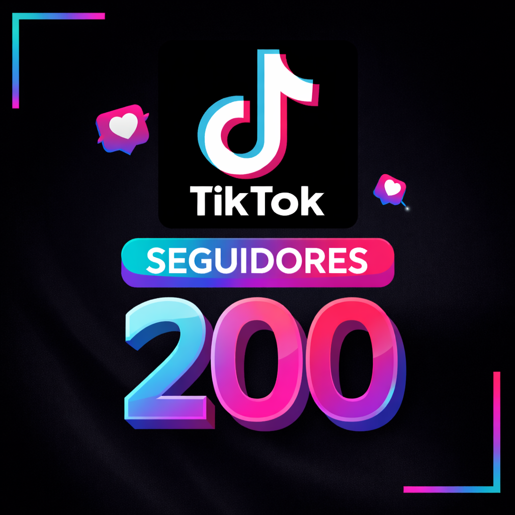 200 Seguidores Mundiais TikTok