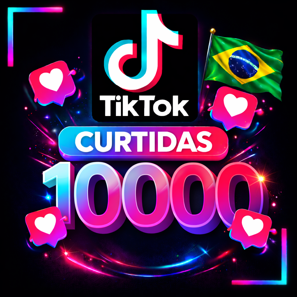 10.000 Curtidas Brasileiras TikTok