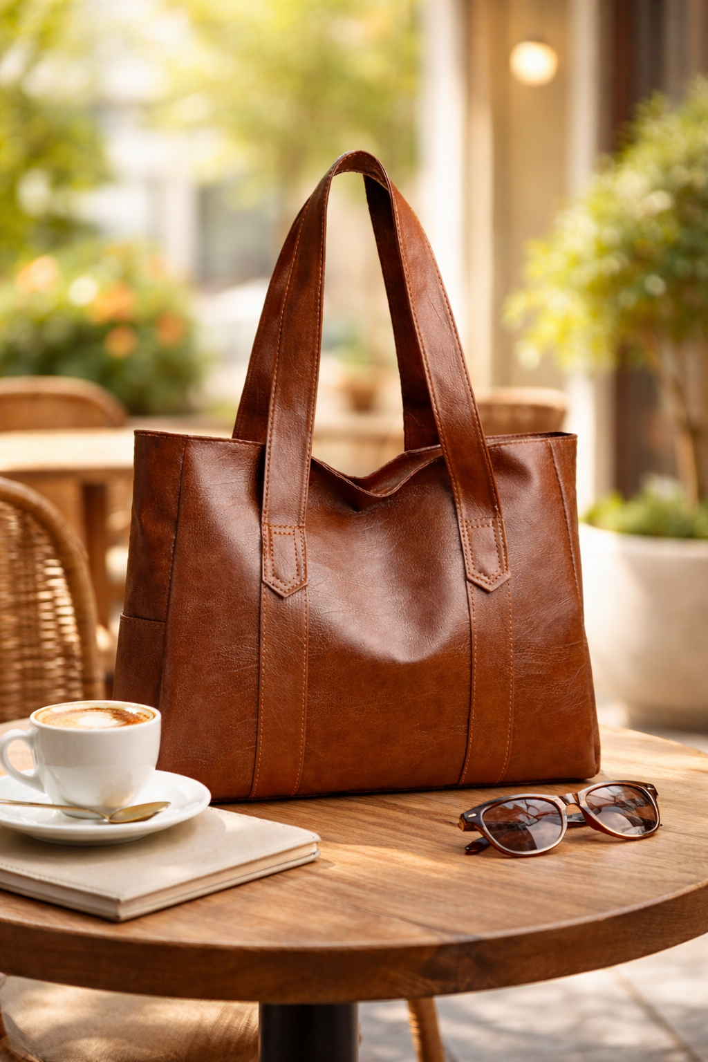 Classic Leather Tote Bag
