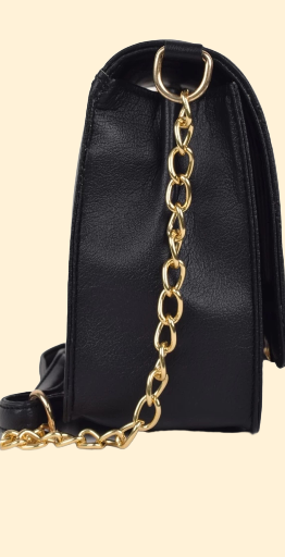 Classic Black Quilted Shoulder Bag