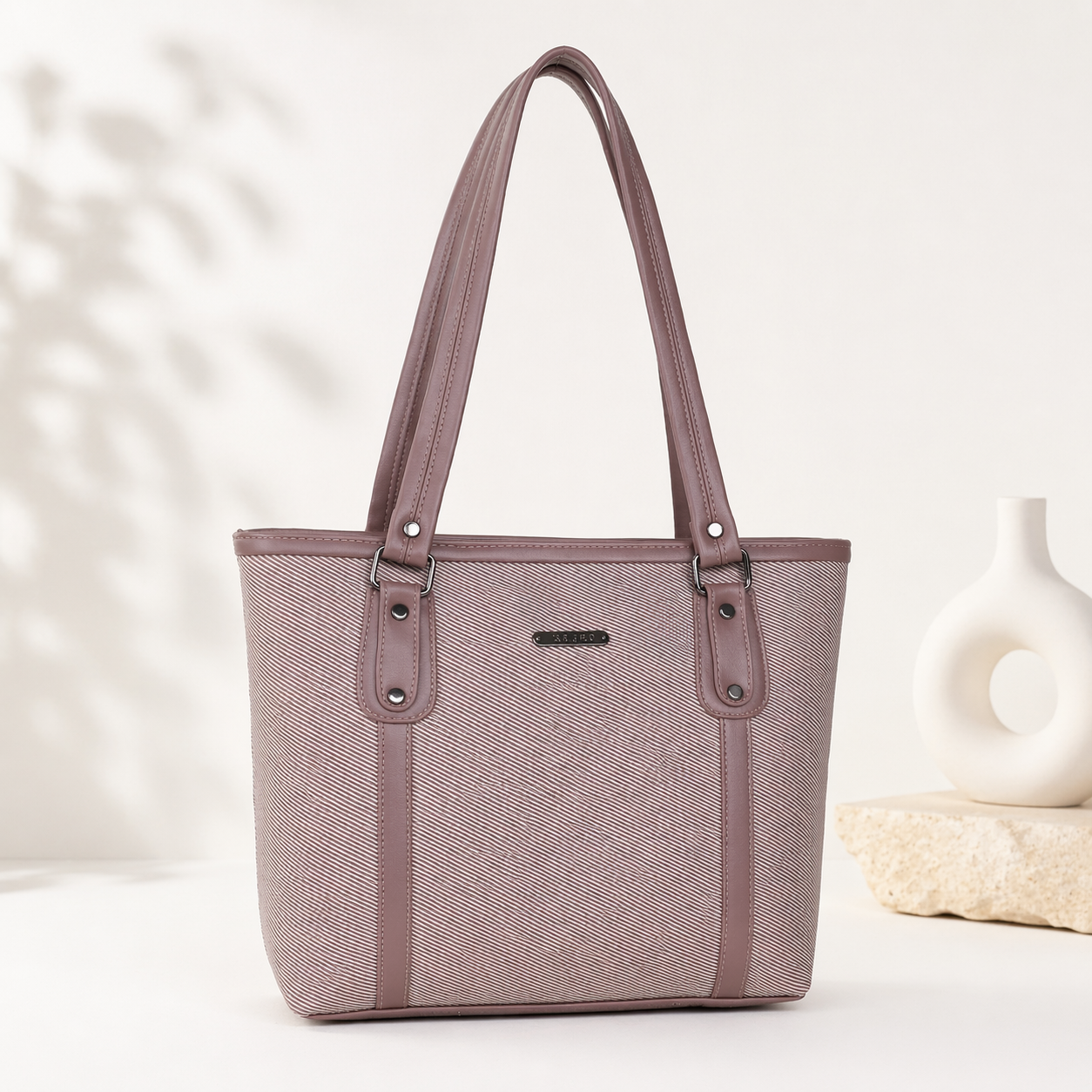 Elegant Mauve Handbag