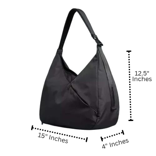 Modern Black Shoulder Bag