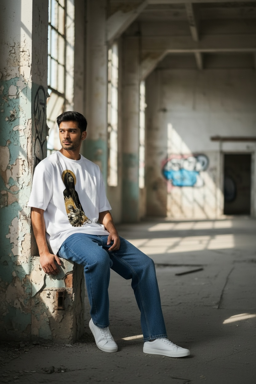 Saint Angel Graphic T-Shirt WHITE