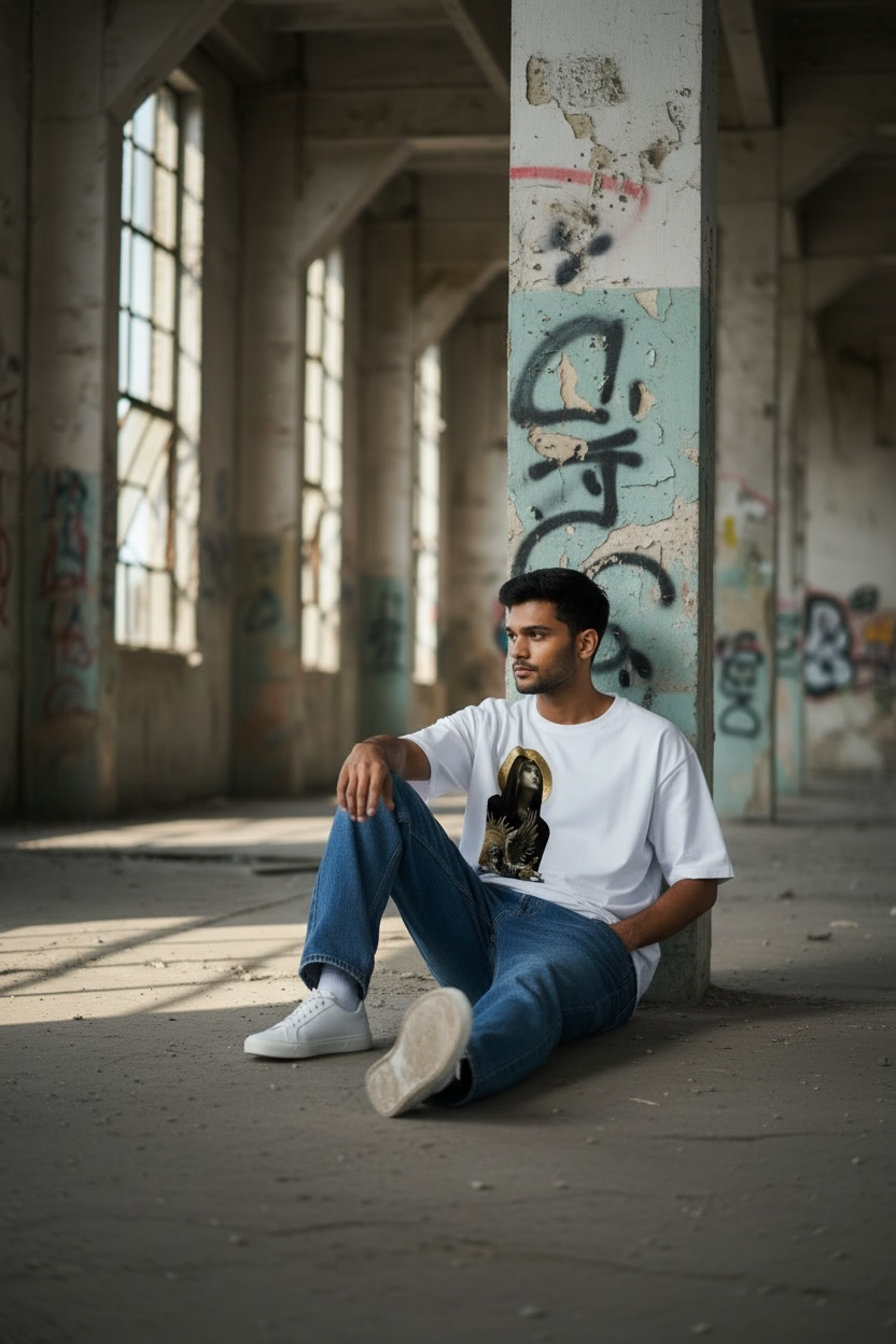 Saint Angel Graphic T-Shirt WHITE