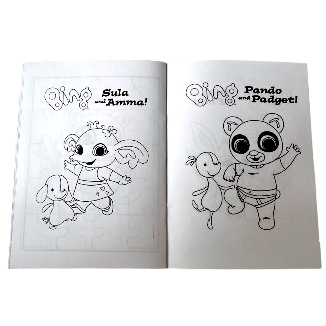 Libro para Colorear Personalizado de Bing y sus Amigos
