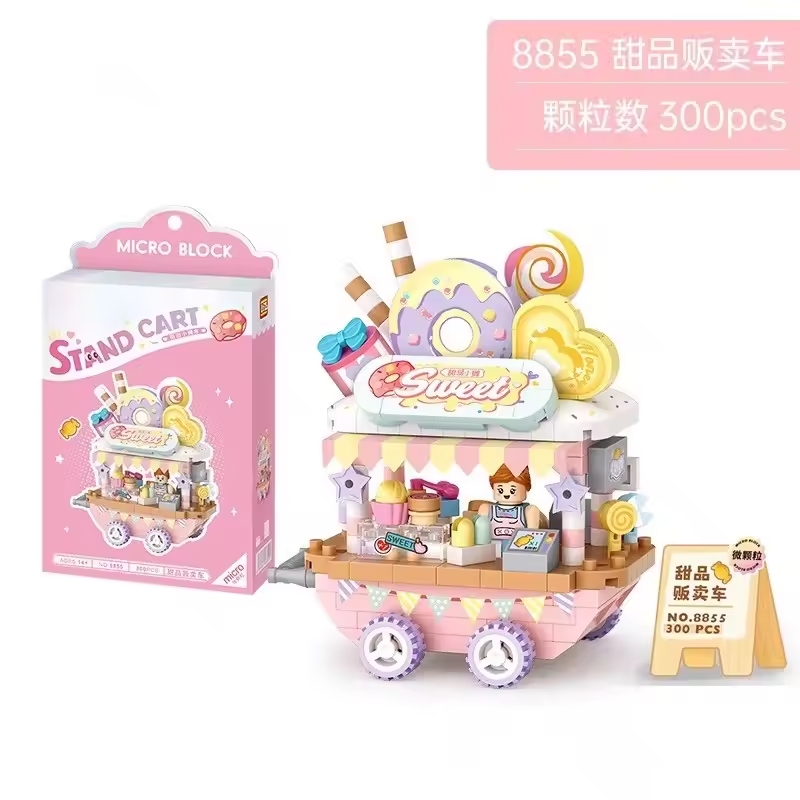 Bloque de Construccion - Carrito de Dulces - 300 Piezas