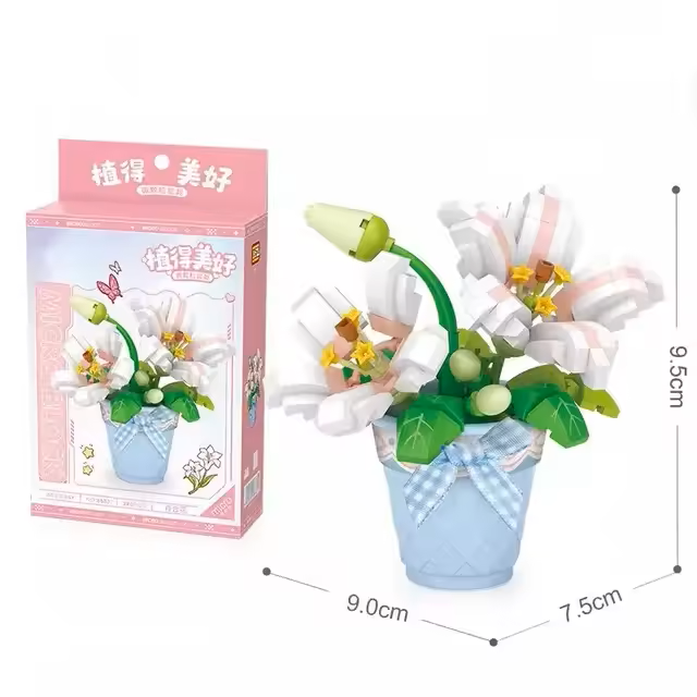 Maceta de Flores Blancas