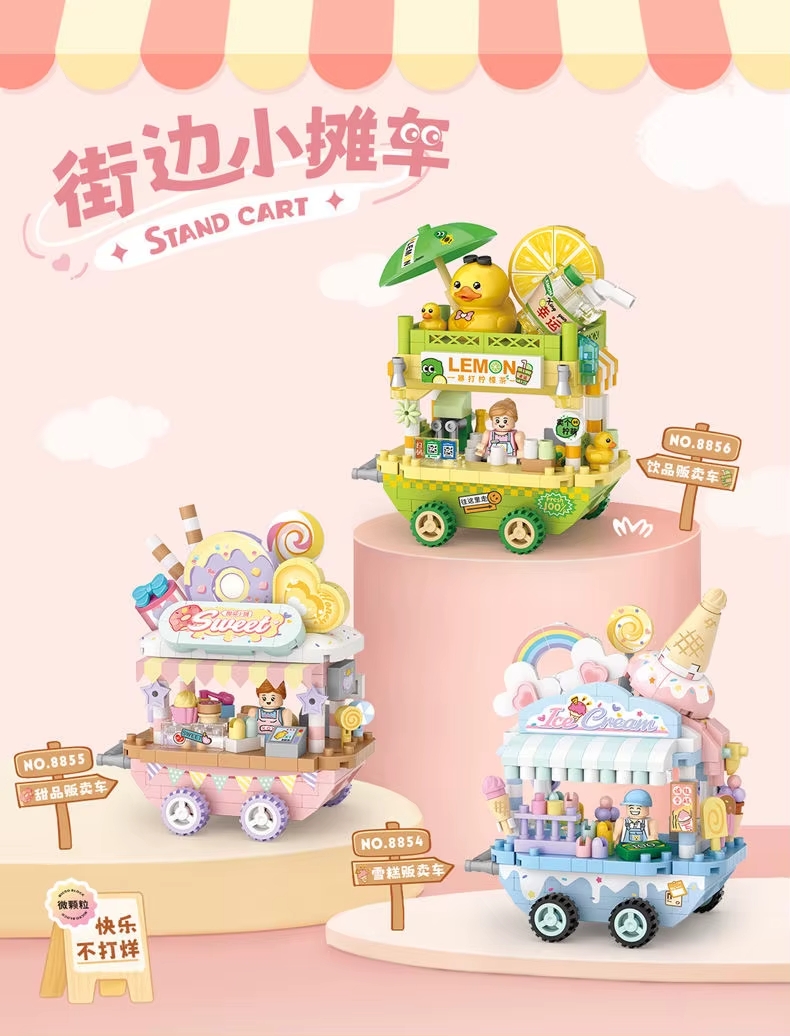 Bloque de Construccion - Carrito de Dulces - 300 Piezas