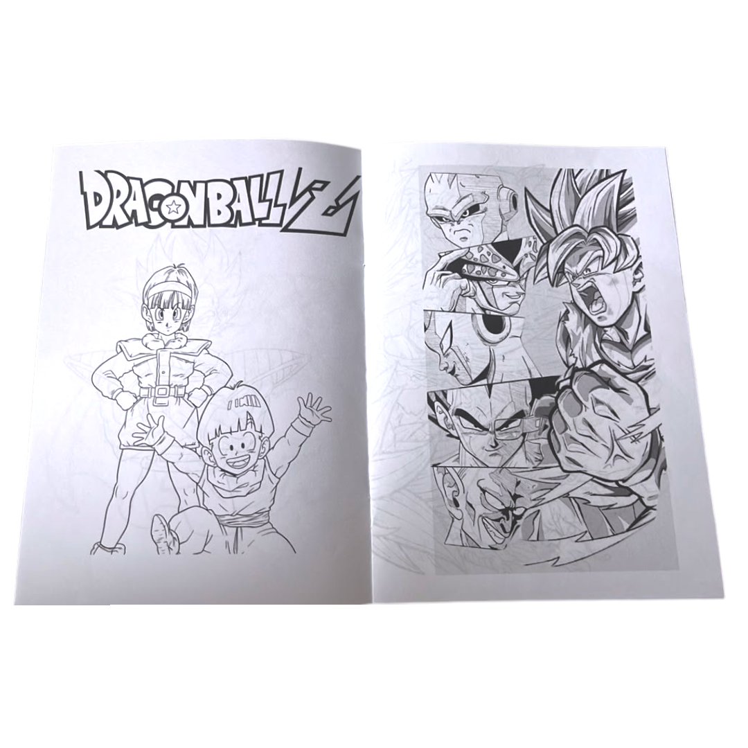 Libro para Colorear Personalizado de Goku y Dragon Ball