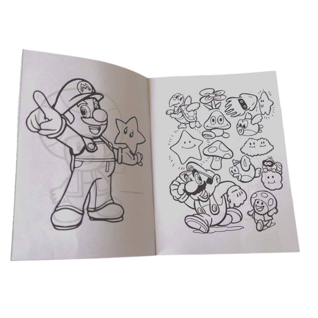 Libro para Colorear Personalizado de Super Mario Bros. - Docena