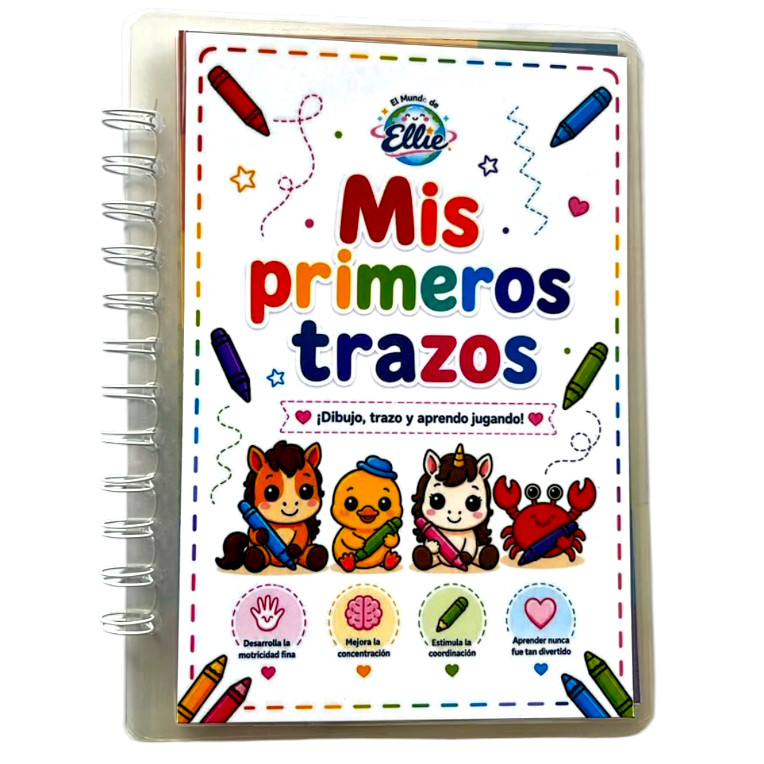 Libro Educativo Mis Primeros Trazos – Cuaderno de Preescritura Infantil