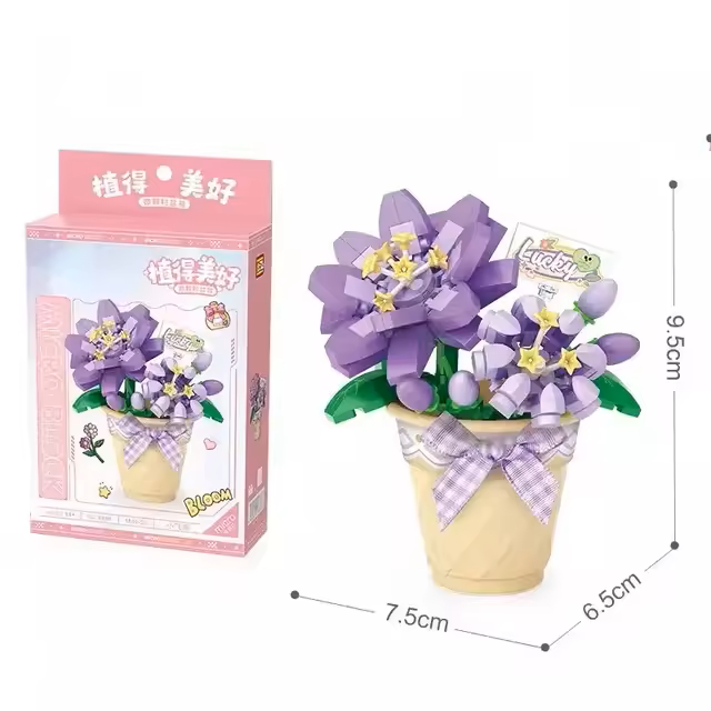 Maceta de flores Lilas