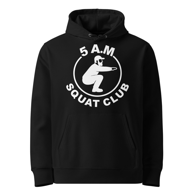 White Logo Organic Hoodie (Unisex)