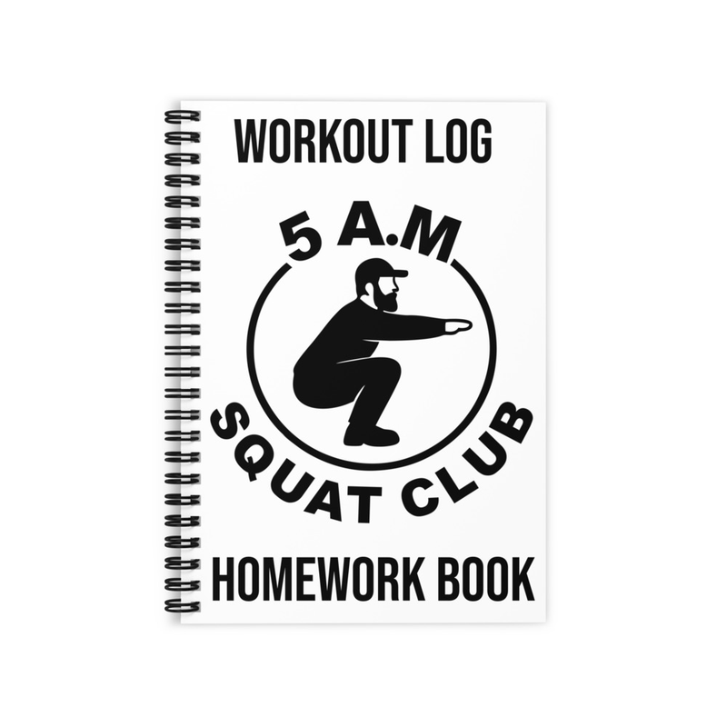 Workout Log and Homework Book, Lined Notebook