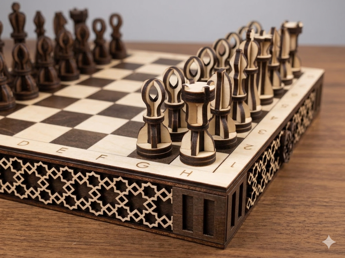 Handcrafted Wooden Chess Set