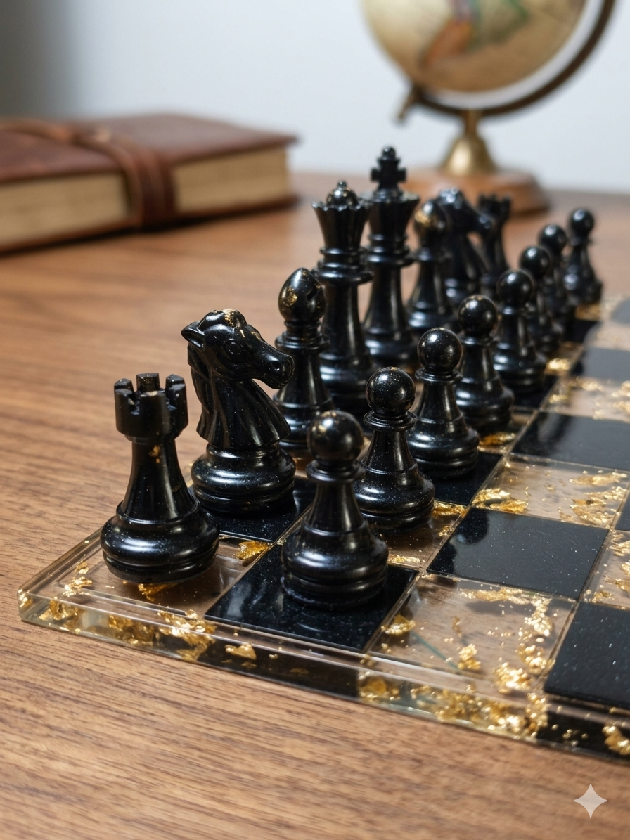 Epoxy Resin Chess Set