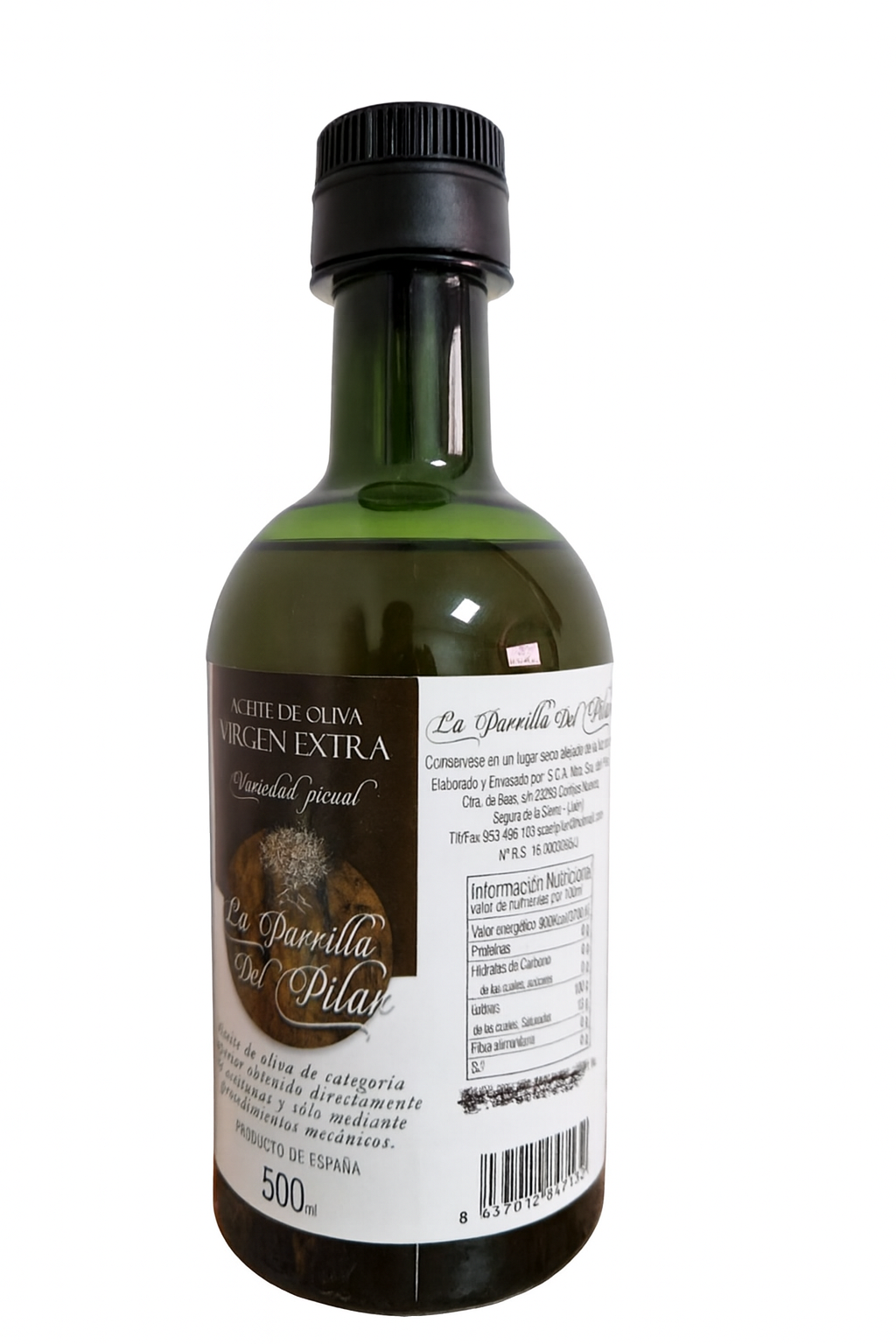 PET de 500 ml, Aceite de Oliva Virgen Extra