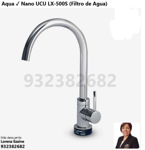 AQUA ✓ NANO UCU LX-500S (FILTRO DE AGUA)