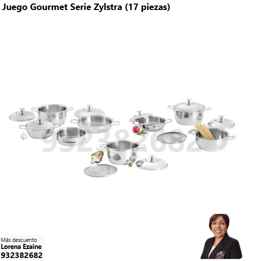 JUEGO GOURMET SERIE ZYLSTRA (17 PIEZAS)