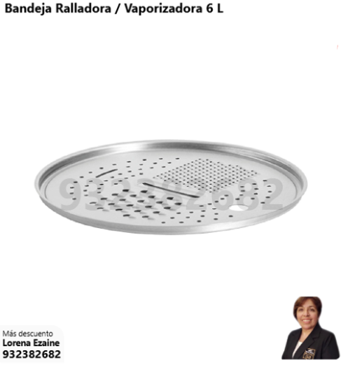 BANDEJA RALLADORA / VAPORIZADORA 6 L