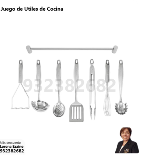 JUEGO DE UTILES DE COCINA