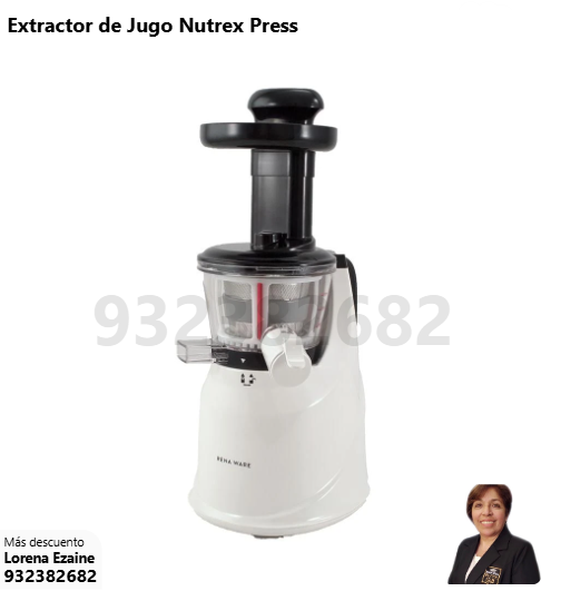 EXTRACTOR DE JUGO NUTREX PRESS