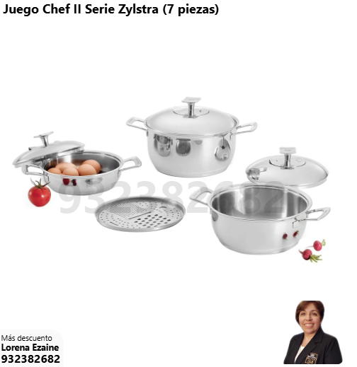 JUEGO CHEF II SERIE ZYLSTRA (7 PIEZAS)