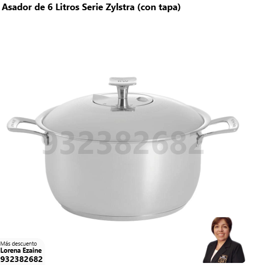 ASADOR DE 6 LITROS SERIE ZYLSTRA (CON TAPA)
