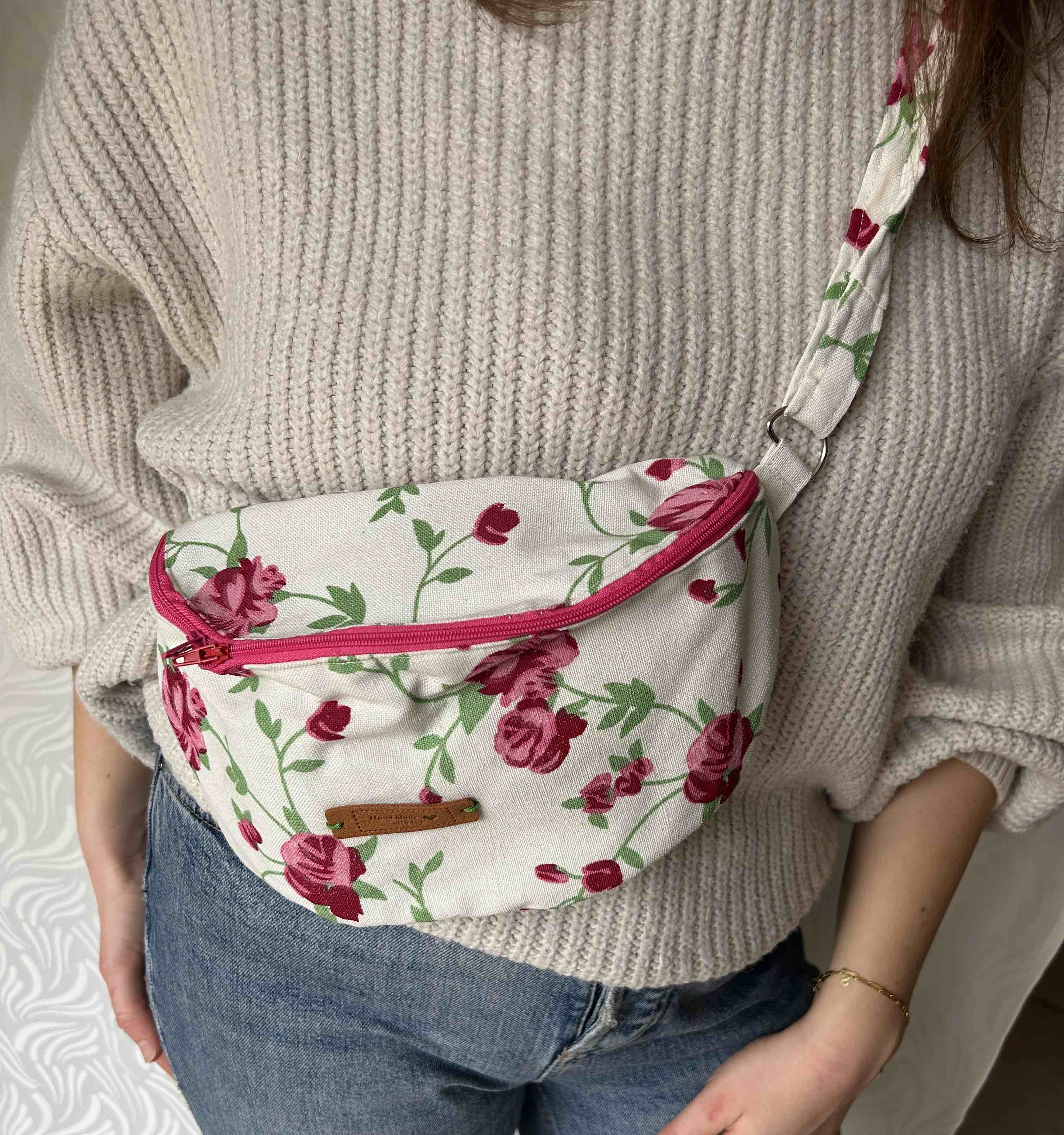 Banane à fleurs roses