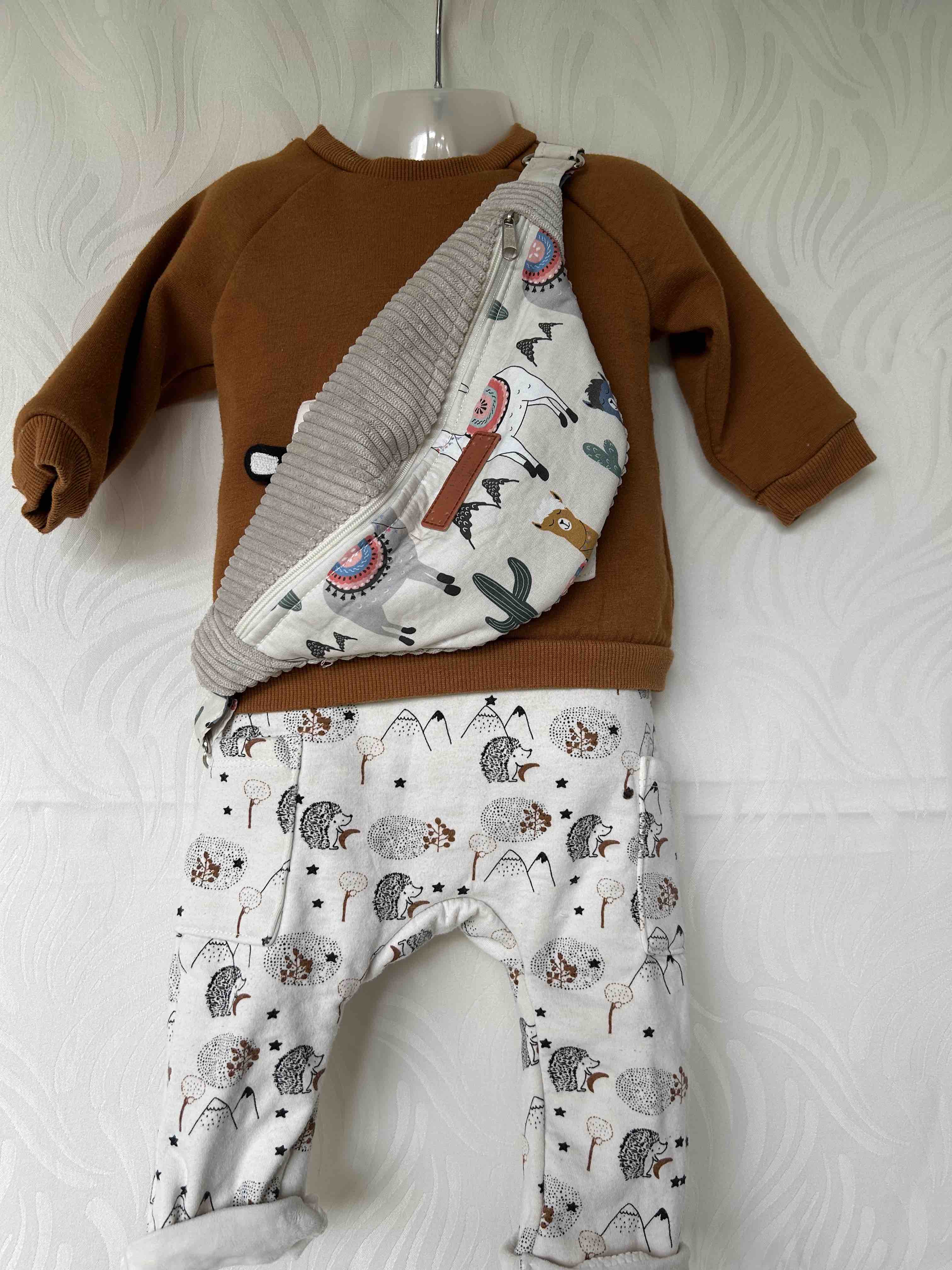 Banane lamas et velours beige