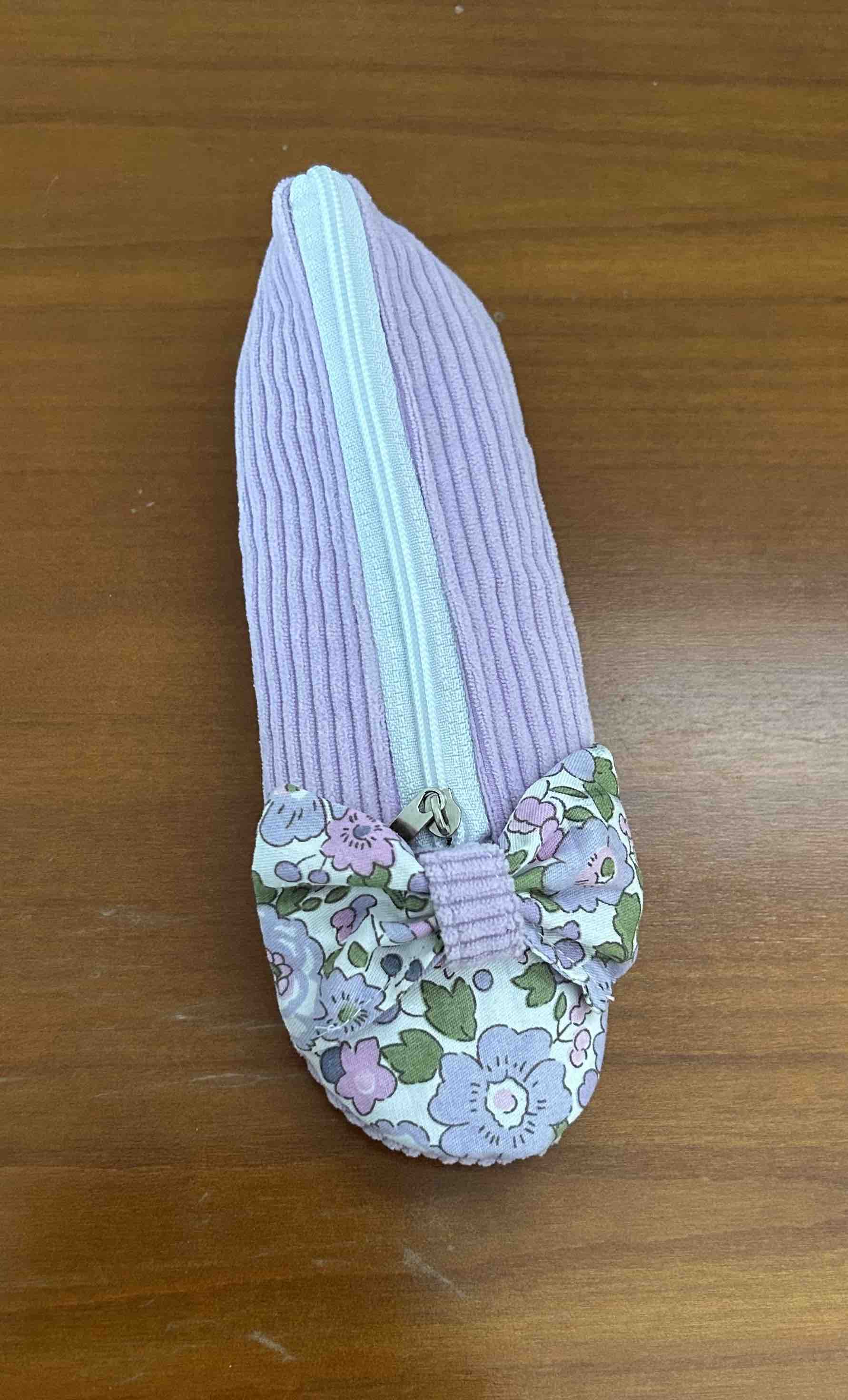 petite trousse ballerine parme