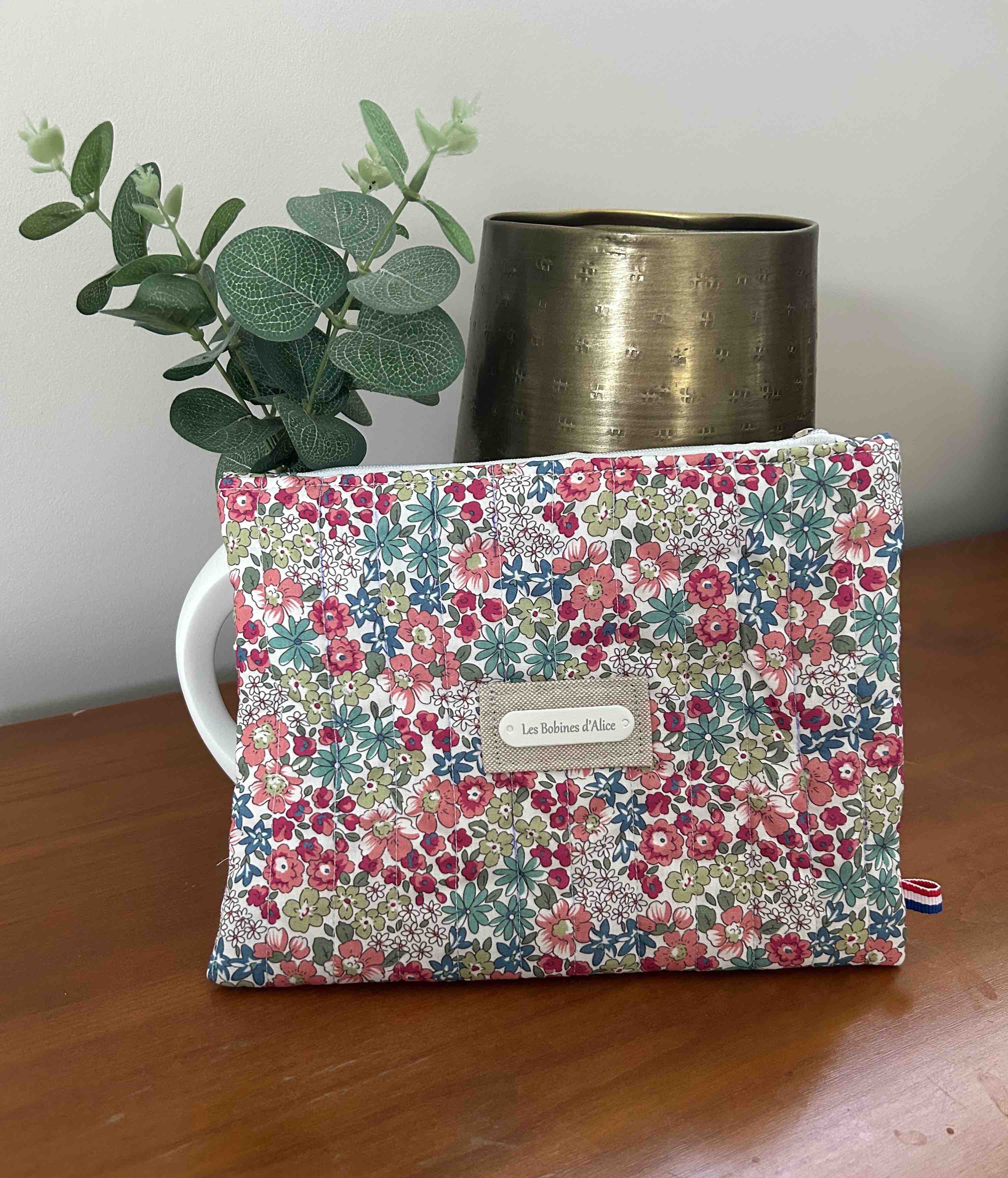 Pochette damassée liberty