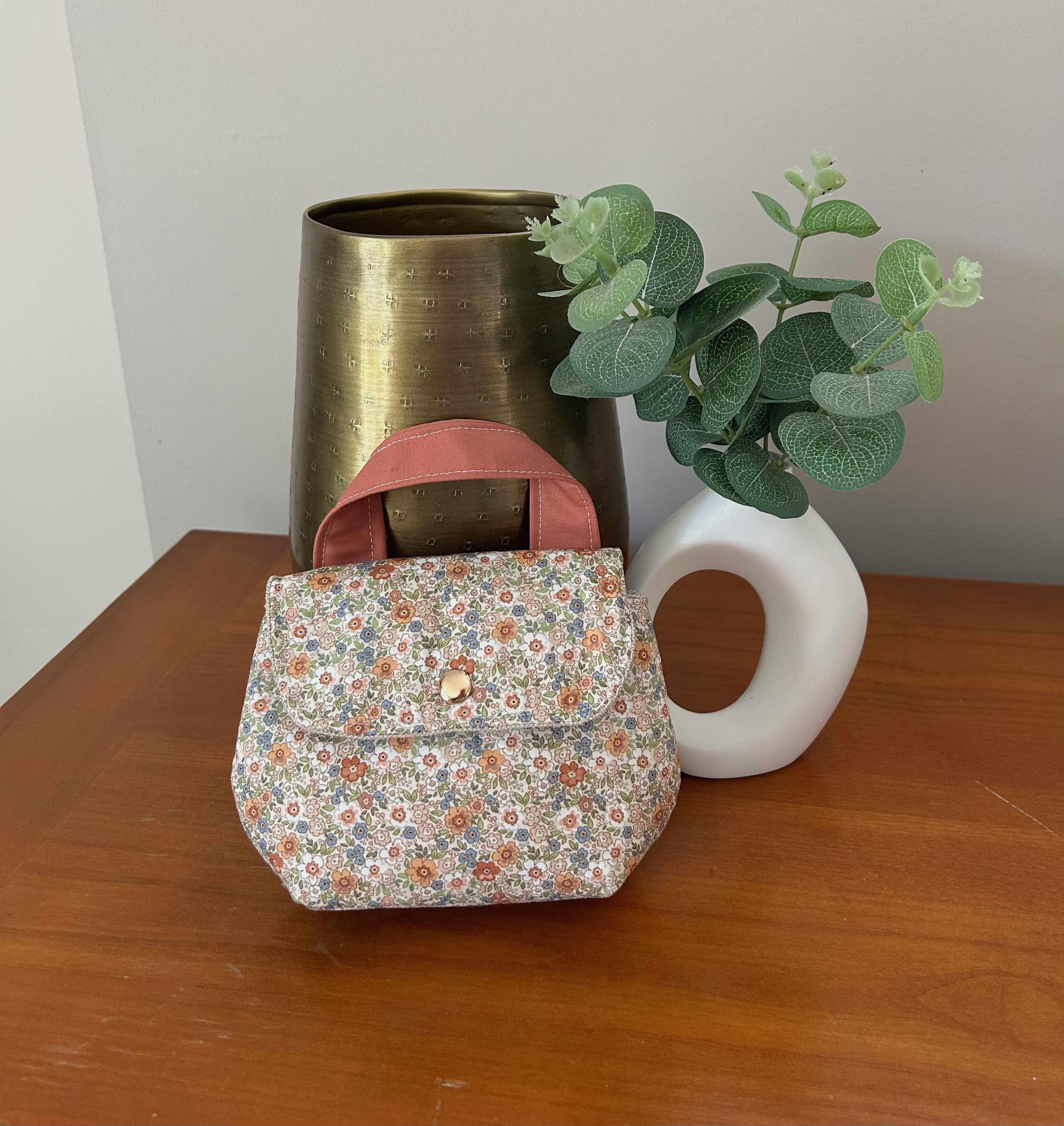 Petite trousse Liberty marron