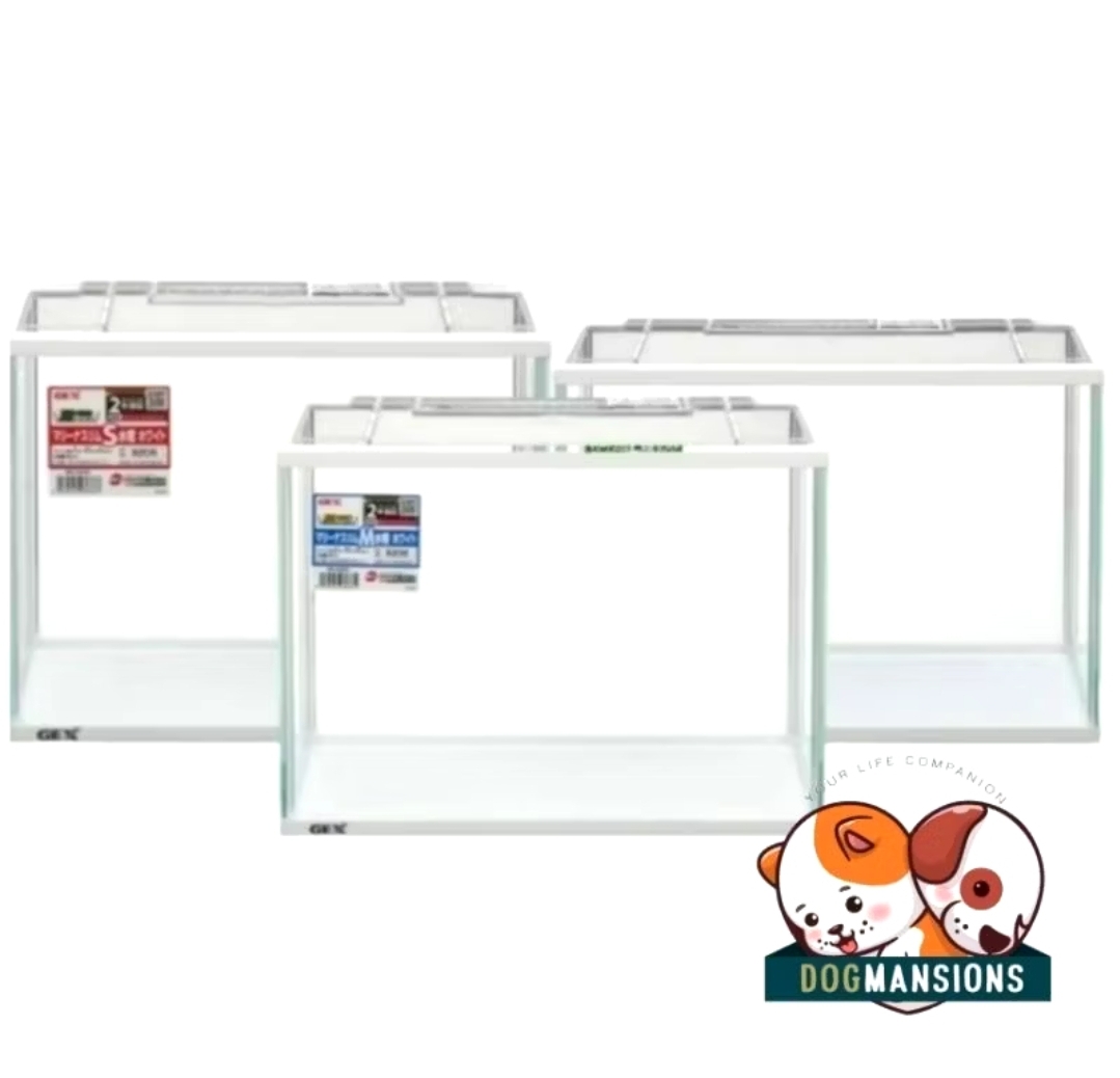 GEX Marina Slim S / M / L White Glass Fish Tank (3 Sizes)