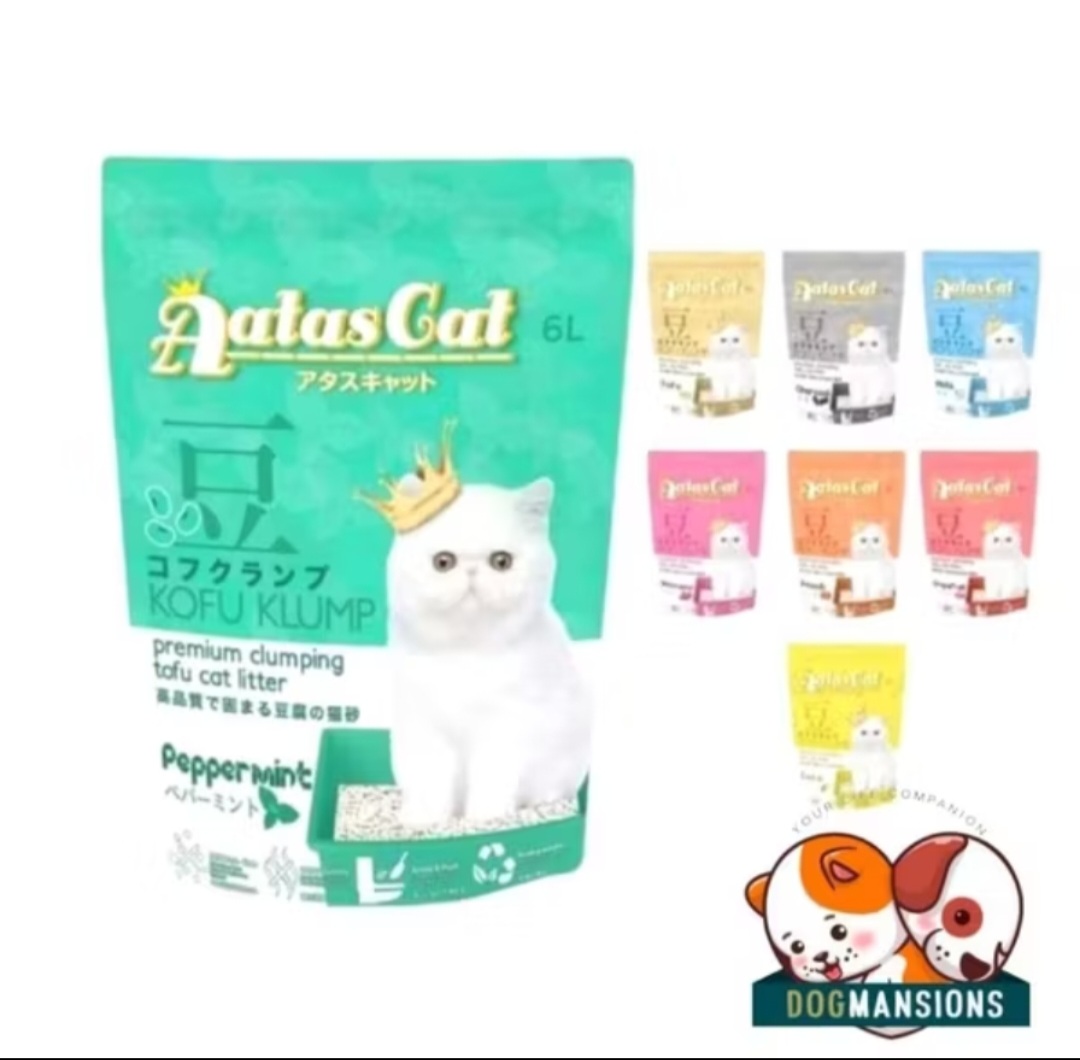 Aatas Cat Kofu Klump Tofu Cat Litter, 6L(6Packs)
