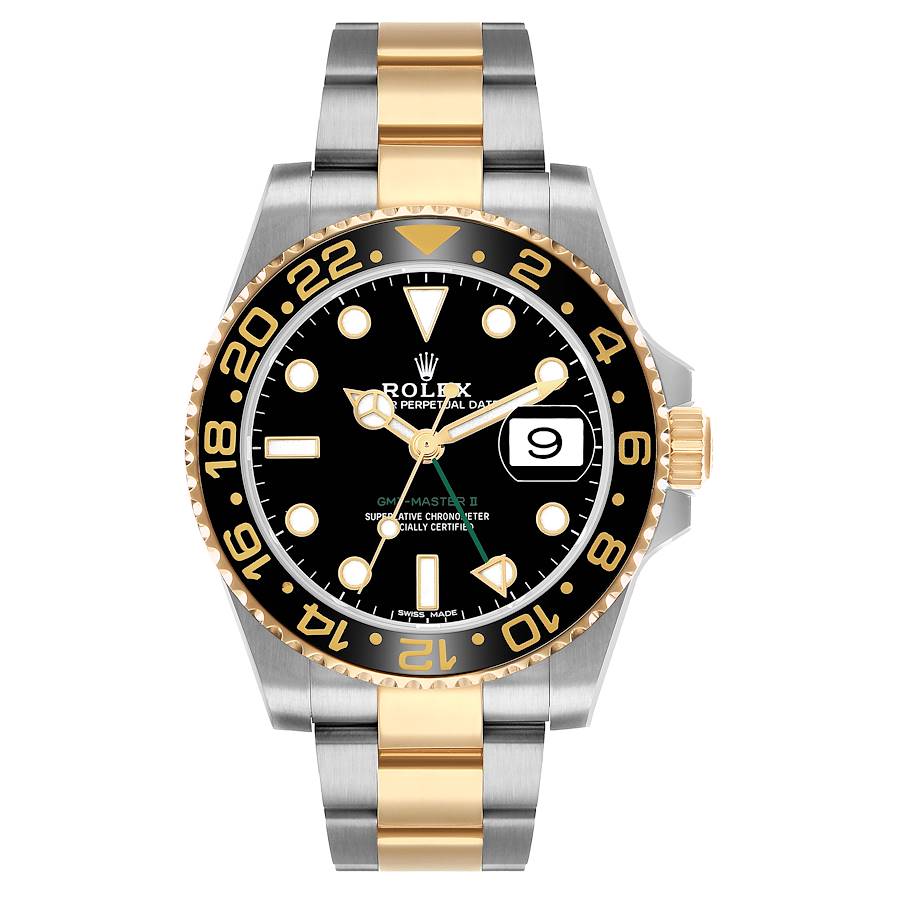   Rolex GMT Master II Steel Yellow Gold Mens Watch