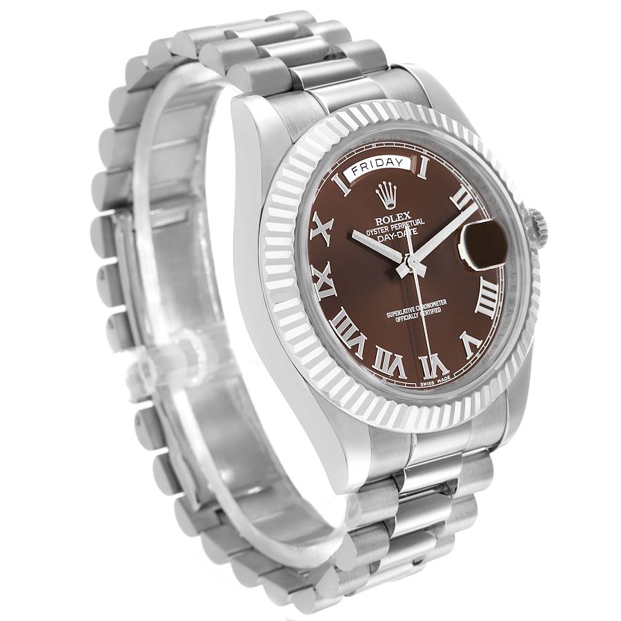 Rolex President Day-Date II White Gold Brown Dial 40 MM